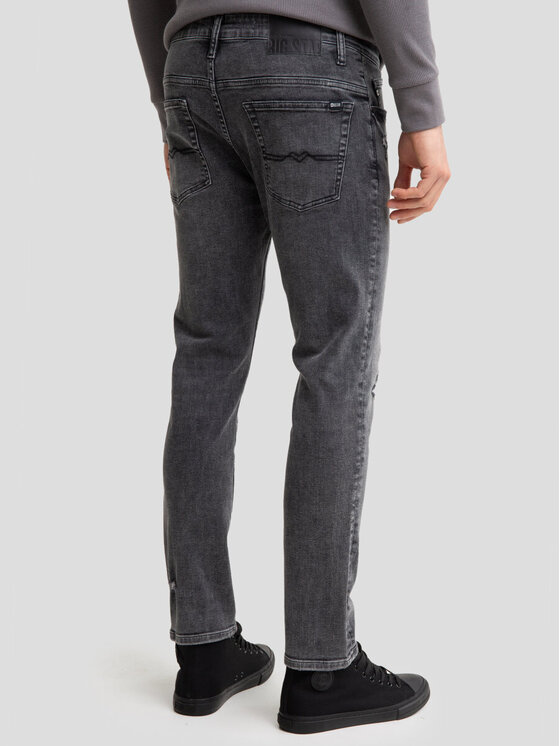BIG STAR BIG STAR Jeansy JEFFRAY_CROPPED_898_190 Szary Skinny Cropped Fit