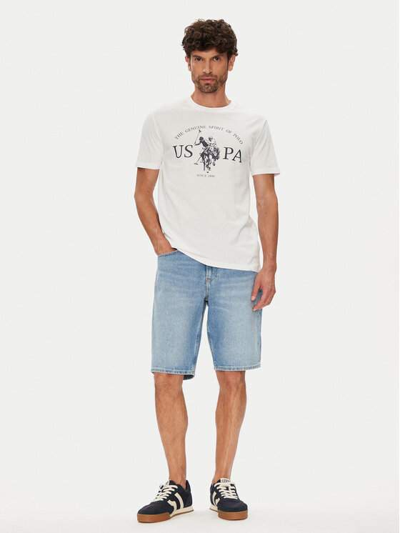 U.S. Polo Assn. U.S. Polo Assn. Majica MUP4203 Bela Regular Fit