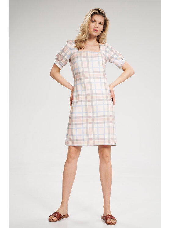 FIGL FIGL Φόρεμα M704 Εκρού Regular Fit