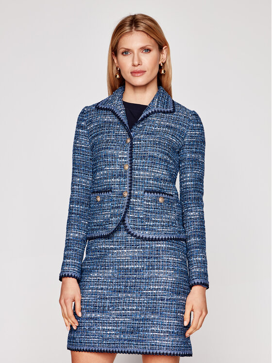 Luisa Spagnoli Luisa Spagnoli Sako Viry 3561 Modrá Regular Fit