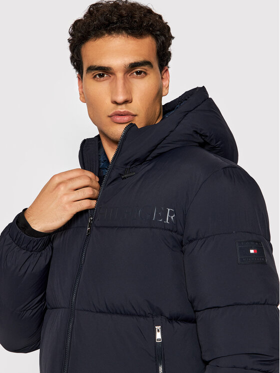 Tommy Hilfiger Tommy Hilfiger Talvejope High Loft MW0MW19656 Tumesinine Regular Fit