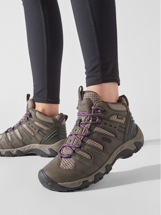 Keen Keen Trekkingi Koven Mid Wp Bungee 1024027 Brązowy