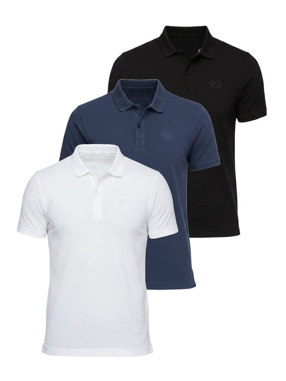 Ombre Ombre Polo OM-POBS-0171 Kolorowy Regular Fit