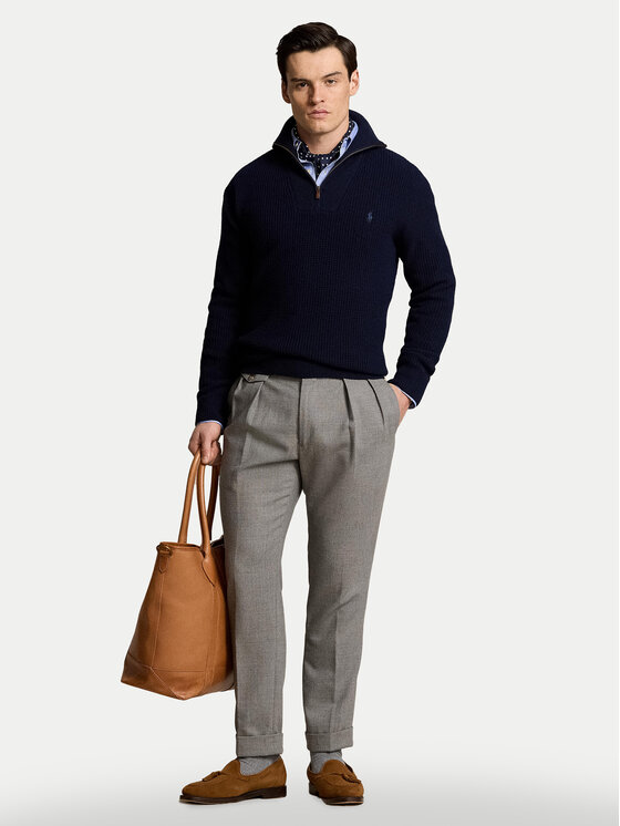 Polo Ralph Lauren Polo Ralph Lauren Πουλόβερ 710941101001 Σκούρο μπλε Regular Fit
