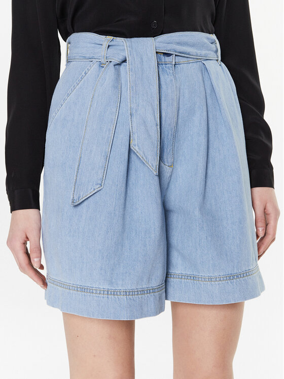 Pinko Džínsové šortky 100701 A0MM Modrá Relaxed Fit