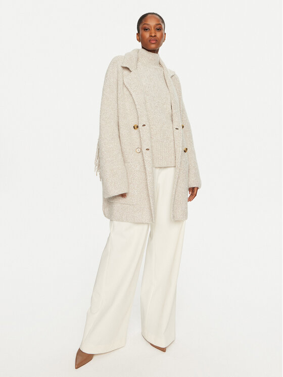 Marella Marella Cardigan Mastice 2423906025 Écru Regular Fit
