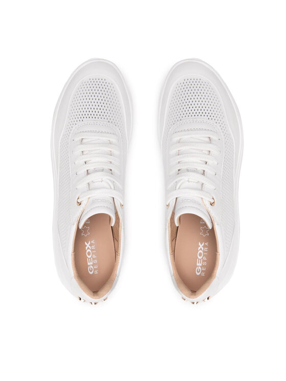 Geox respira new arrivals white sneakers
