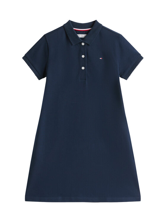 Tommy Hilfiger Tommy Hilfiger Sukienka codzienna Essential KG0KG08564 D Granatowy Regular Fit