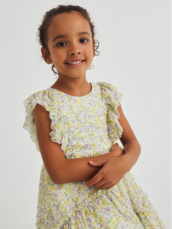 Abel & Lula Abel & Lula Rochie de vară 5046 Verde Regular Fit