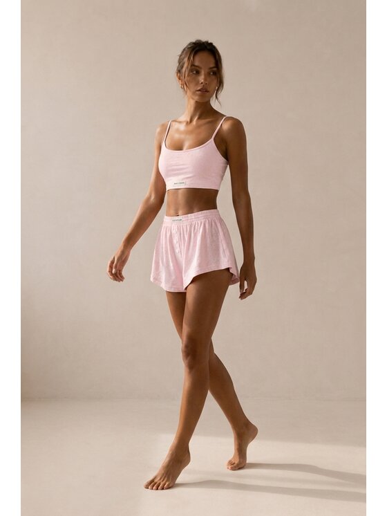 MissDenim MissDenim Koszulka piżamowa Stanik do spania Różowy jasny Cropp Fit
