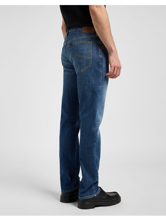Lee Lee Jeansy DAREN ZIP FLY Niebieski Straight Leg