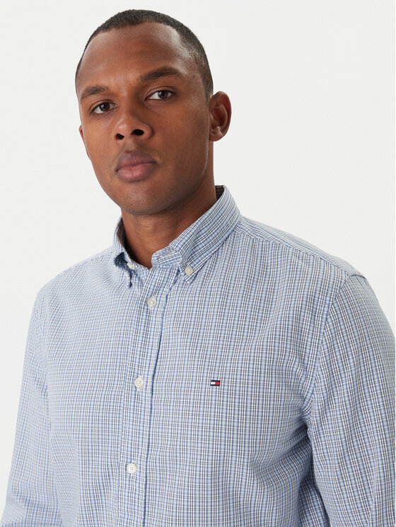 Tommy Hilfiger Tommy Hilfiger Hemd MW0MW39459 Blau Regular Fit