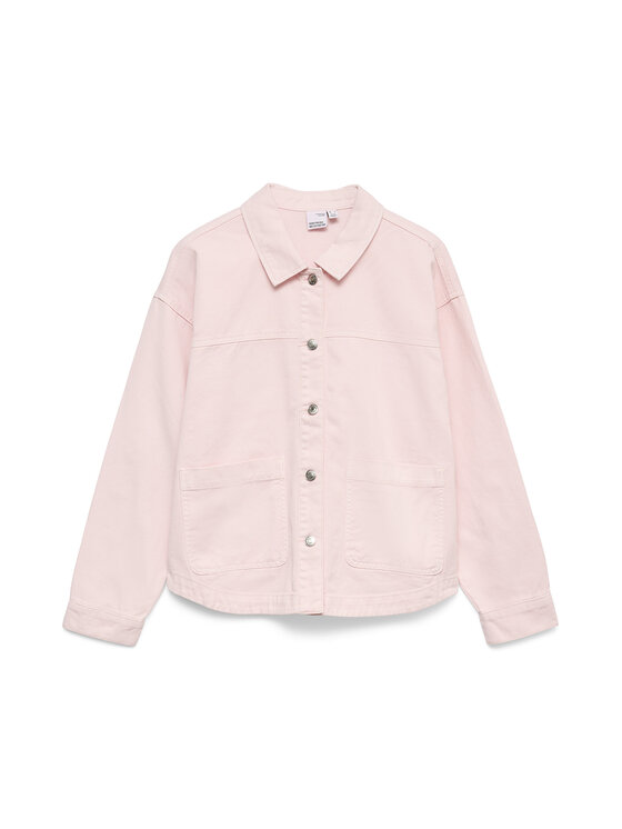 Vero Moda Vero Moda džínová košile Jamie 10331693 Růžová Relaxed Fit