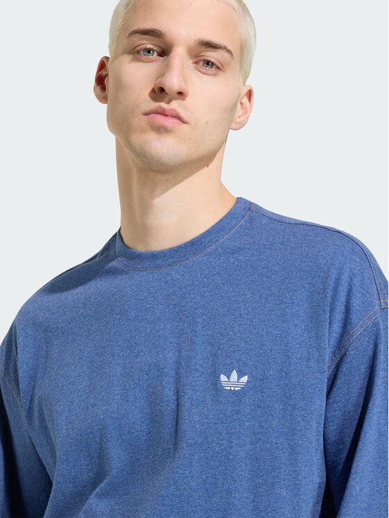 adidas adidas T-Shirt 165104 Niebieski jasny Loose Fit