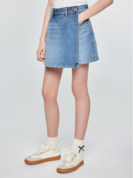 BIG STAR BIG STAR Szorty jeansowe JUNI Niebieski Basic Fit