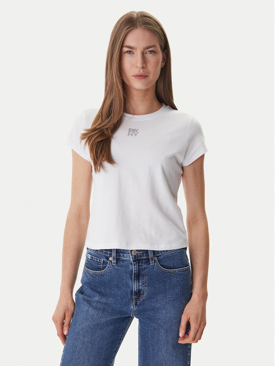 DKNY DKNY T-Shirt DJ6T1740 Bílá Regular Fit