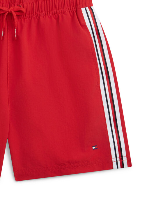 Tommy Hilfiger Tommy Hilfiger Plaukimo šortai Global Stripe UB0UB00590 Šviesiai raudona Regular Fit