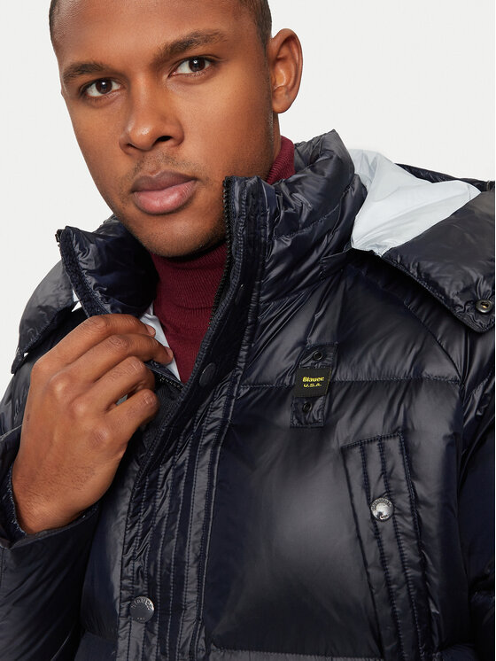 Blauer Blauer Pehelykabát 24WBLUK03323 Sötétkék Regular Fit