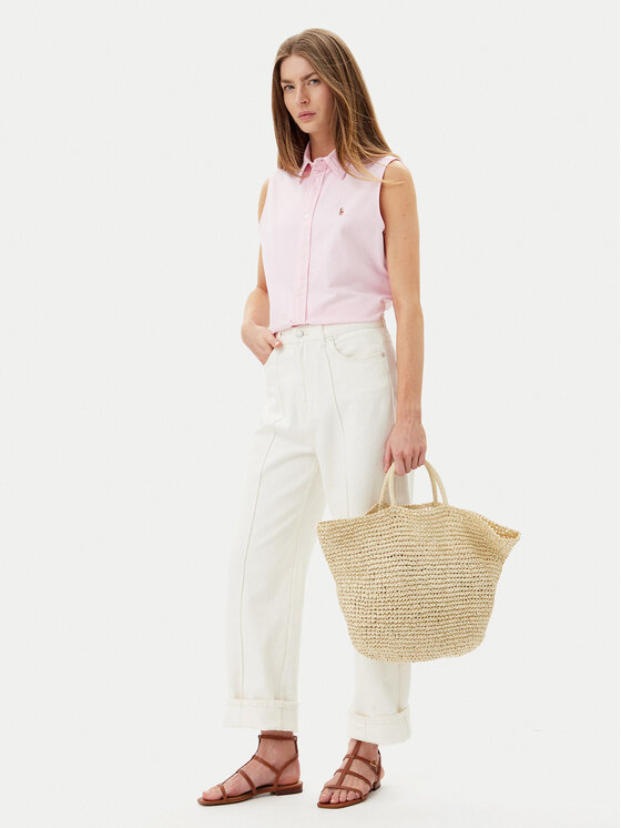 Polo Ralph Lauren Polo Ralph Lauren Marškiniai 211968896003 Rožinė Classic Fit