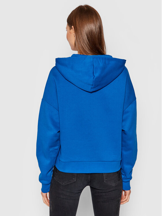 Felpa Icon W1BQ09 K68I1 Blu scuro Boxy Fit