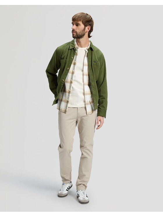 Lee Lee Spodnie materiałowe CHINO SLIM Beżowy Slim Fit