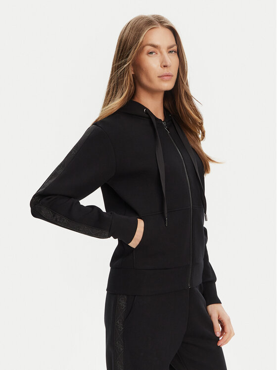 Guess Mikina W5YQ05 KBYE2 Čierna Regular Fit