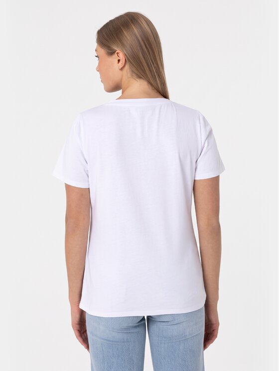 BASICLO BASICLO T-Shirt BSL-005-01 Biały Regular Fit