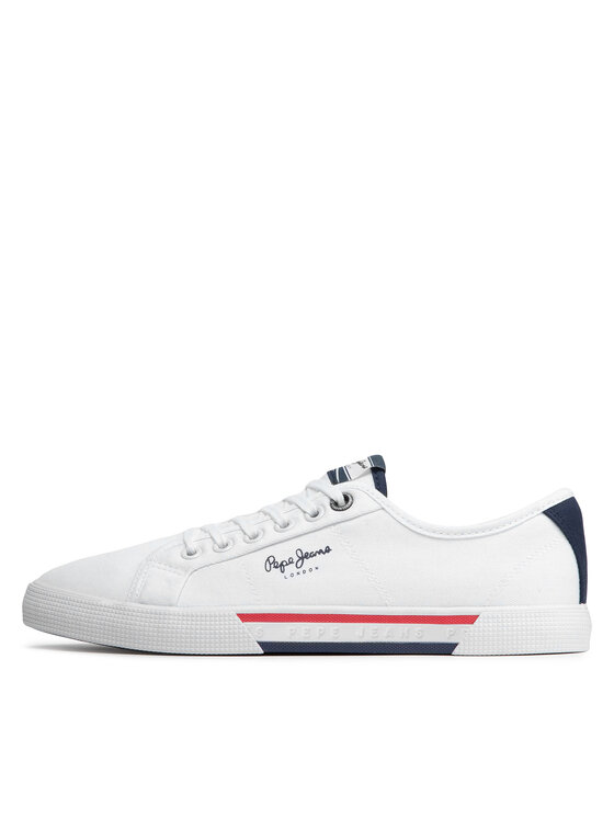 Pepe Jeans Pepe Jeans Πάνινα παπούτσια Brady Basic PMS30816 Λευκό
