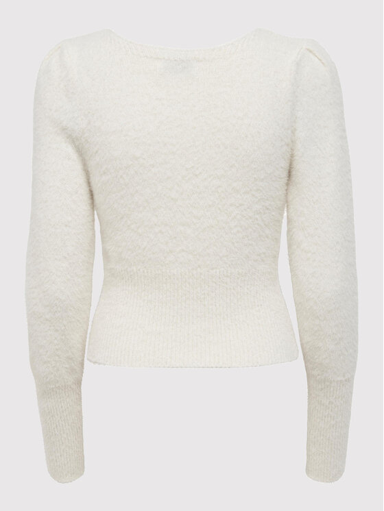 ONLY ONLY Maglione Lella 15260678 Bianco Slim Fit