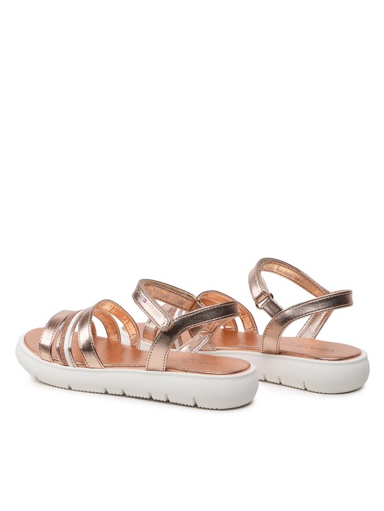 Tommy Hilfiger Sandali Stripes Velcro Sandal T4A2 32771 1372 S Oro Modivo