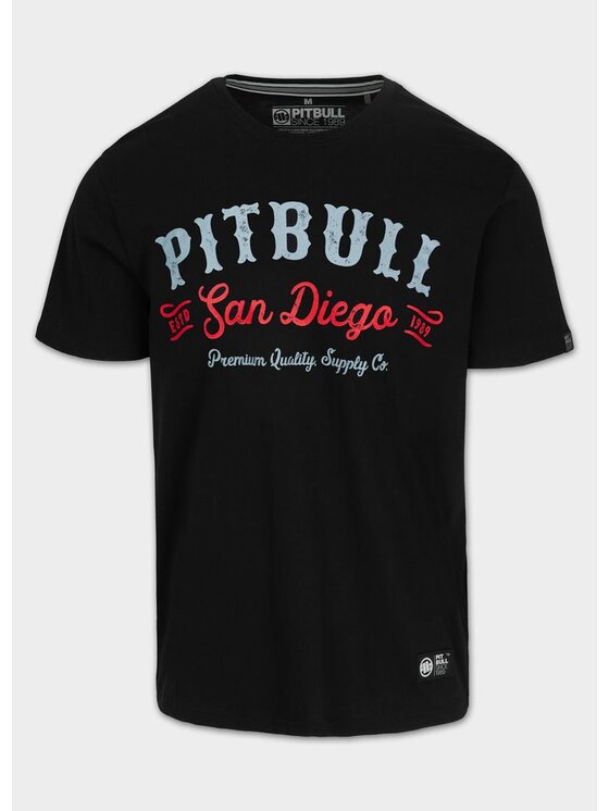 PITBULL PITBULL T-Shirt STRENGTH & RESPECT Czarny Regular Fit