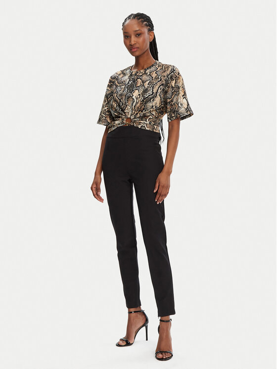 Just Cavalli Just Cavalli Marškinėliai 78PAHE01 Ruda Regular Fit