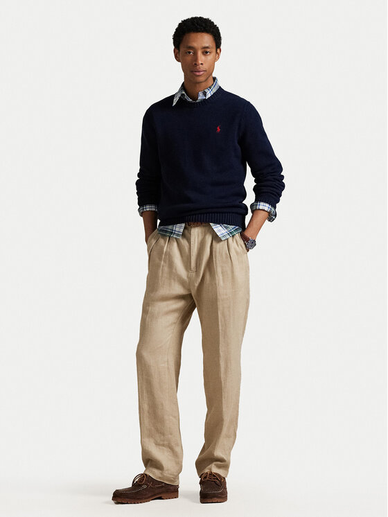 Polo Ralph Lauren Polo Ralph Lauren Pulover Classic 710810846001 Bleumarin Regular Fit