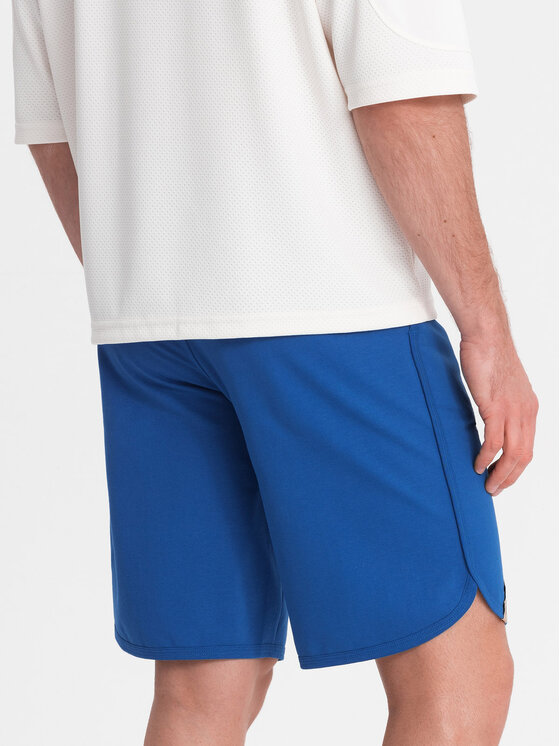 Ombre Ombre Šortky OM-SRSK-0105 Modrá Regular Fit