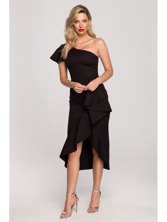 Makover Makover Abito da sera K146 Nero Regular Fit