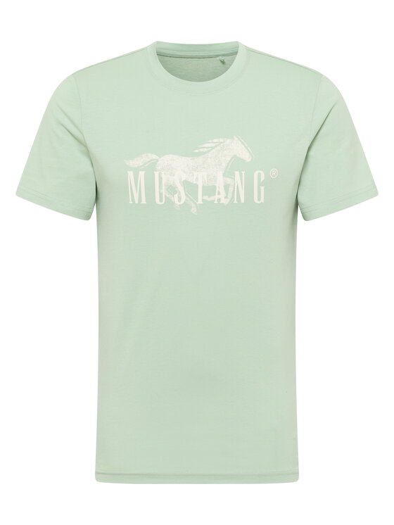 Mustang Mustang T-Shirt Style Austin Zielony Regular Fit