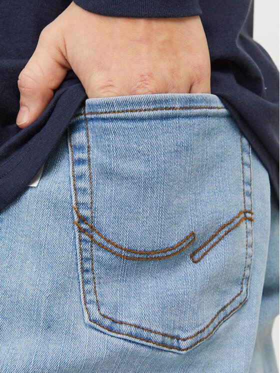Jack&Jones Junior Jack&Jones Junior Jeans hlače Glenn 12249054 Modra Slim Fit