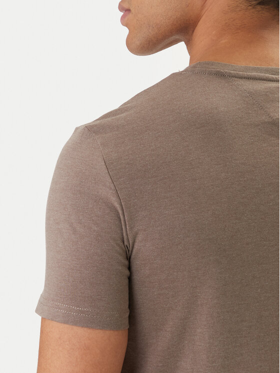 Tommy Jeans Tommy Jeans T-shirt DM0DM20363 Beige Slim Fit