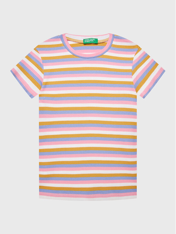 United Colors Of Benetton United Colors Of Benetton Tricou 3HFUG107A Colorat Regular Fit