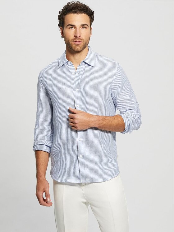 Guess Guess Camicia 163367 Blu Classic Fit