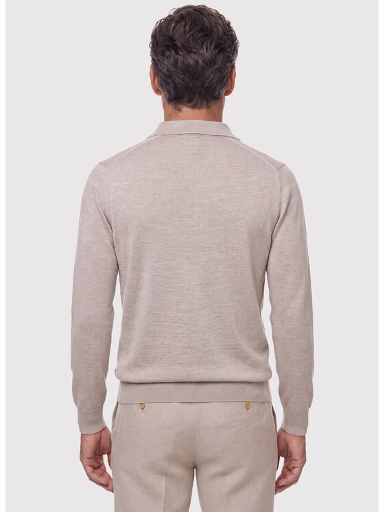 Pako Lorente Pako Lorente Sweter P26WP-2X-001 Beżowy Straight Fit