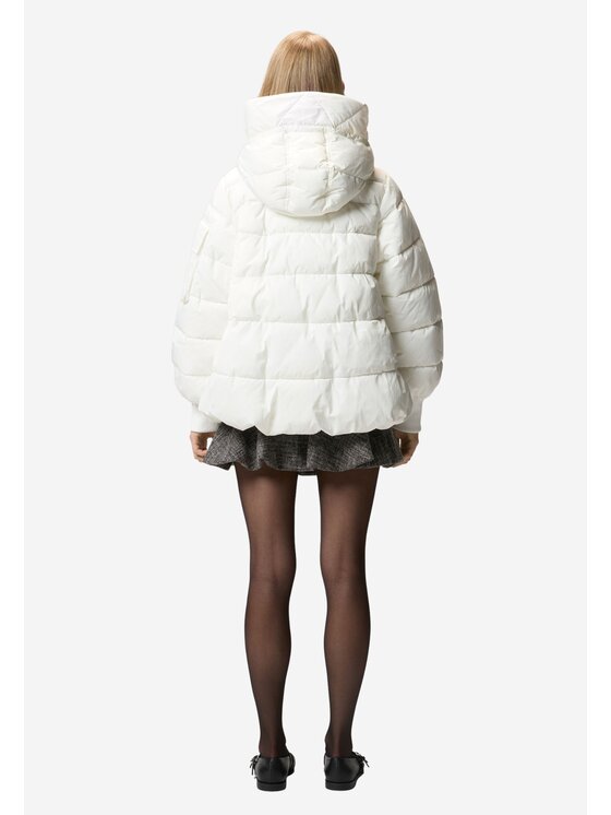 PINKO PINKO Kurtka puchowa Crusca cappa tela mat Biały Regular Fit