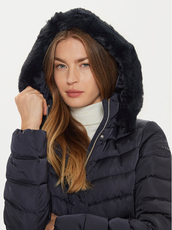Geox Geox Pūkinė striukė Bettanie W4626H T3122 F1624 Tamsiai mėlyna Regular Fit