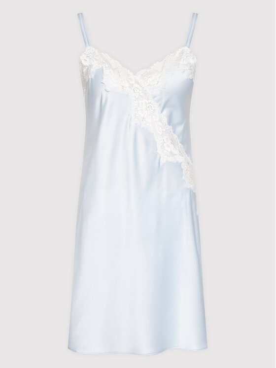 LAUREN RALPH LAUREN Lauren Ralph Lauren Koszula nocna ILN31684 Błękitny Regular Fit