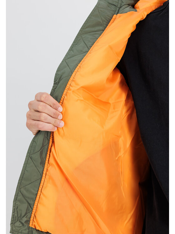 Alpha Industries Alpha Industries Kamizelka AI.118110-01-S Zielony Regular Fit
