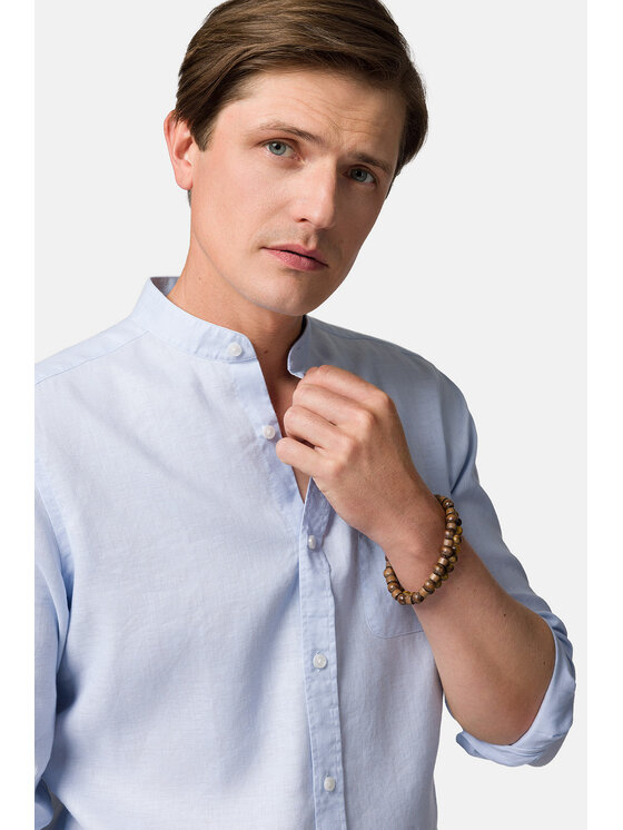 Lancerto Lancerto Koszula Ariel KO073123000027 Błękitny Slim Fit