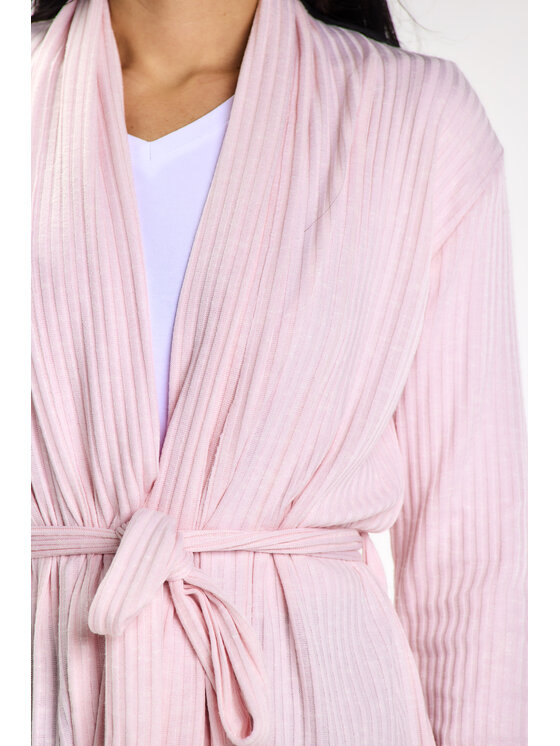 Awama Awama Sweter A655 Różowy Basic Fit