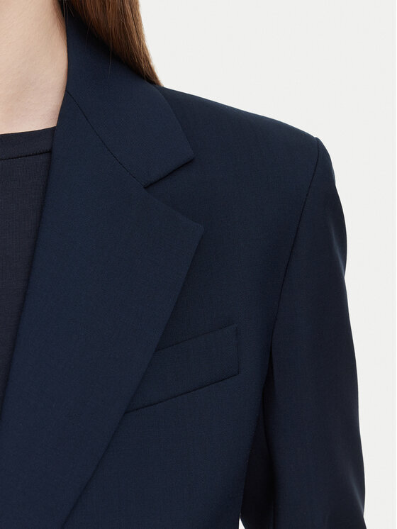 Weekend Max Mara Weekend Max Mara Sako Lamine 2625046081 Tmavomodrá Regular Fit