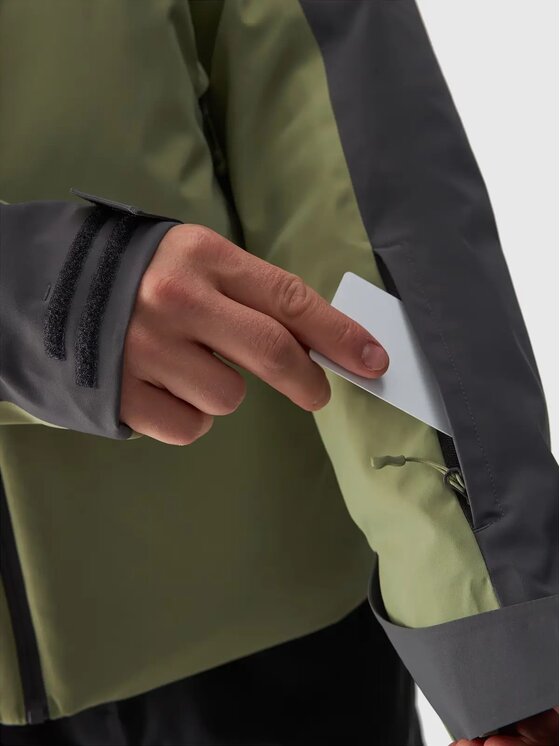 4F 4F Giacca da sci 4FWAW24TTJAM579-43S Verde Regular Fit