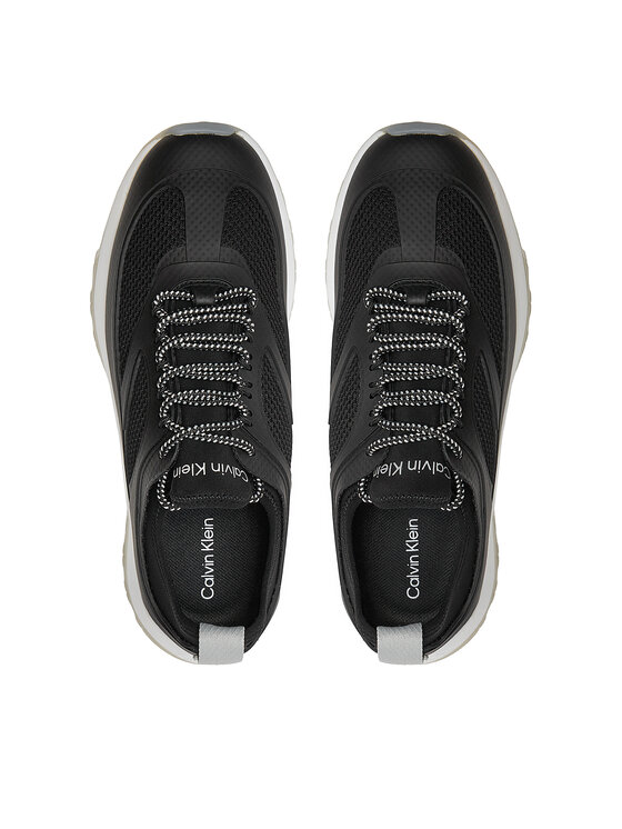 Calvin Klein Calvin Klein Sneakersy Runner Lace Up Pearl Mix M HW0HW02079 Czarny